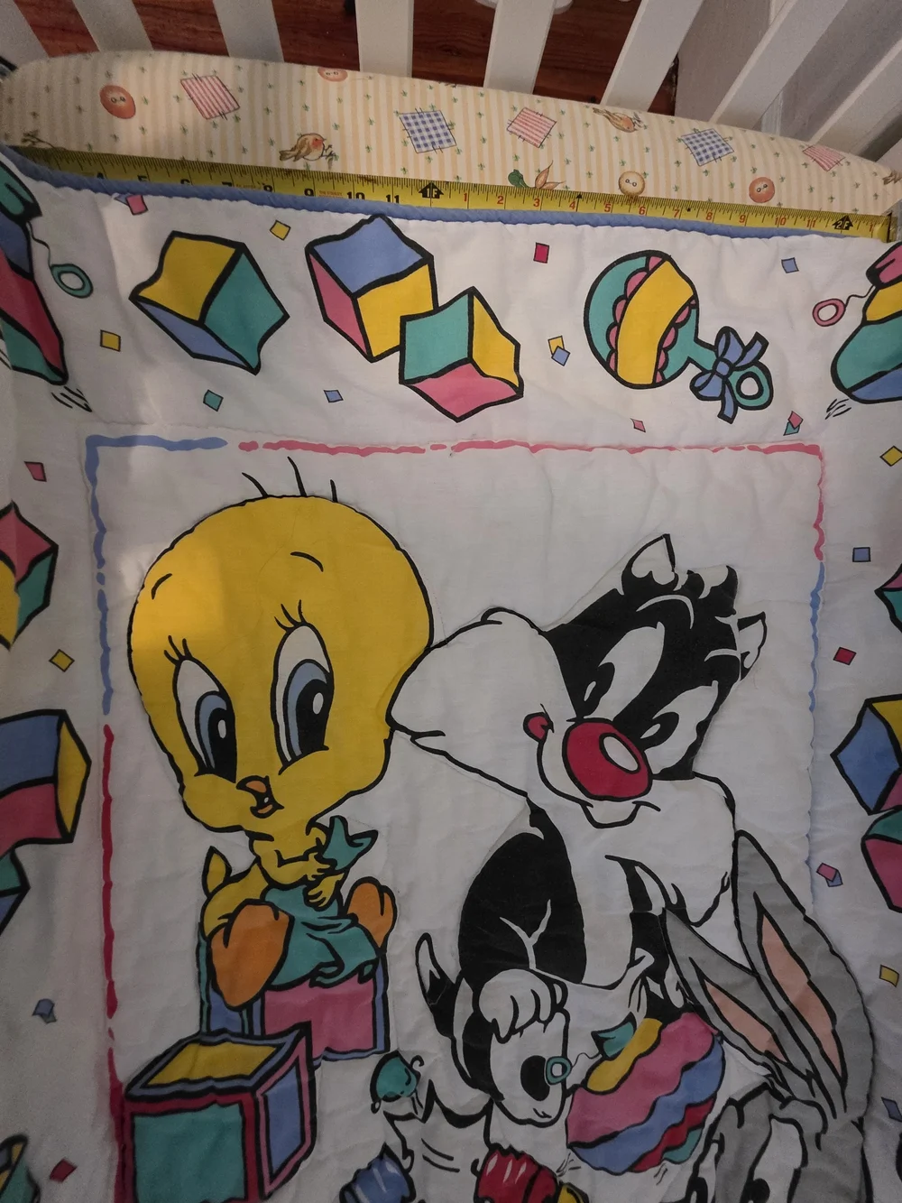 Looney Tunes 1993 Vintage Baby Quilt